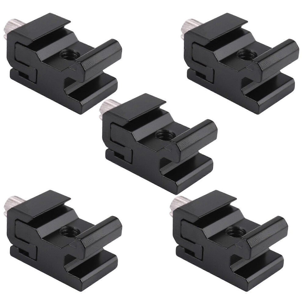 5Pcs Camera Metal Cold Shoe Hot Shoe Flash Bracket Mount Adapter With 1/4 Tripod Screw For Sta Light 8708255826032