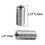 20 Pcs Thread Reducing Nuts, M8 Male to M6 Female Thread Screw Sleeve Bolt Conversion Nuts, Threaded 2