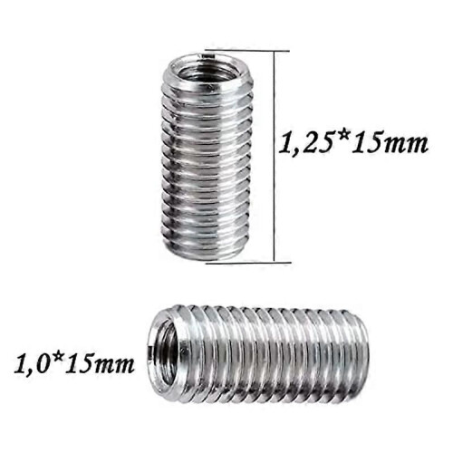 20 Pcs Thread Reducing Nuts, M8 Male to M6 Female Thread Screw Sleeve Bolt Conversion Nuts, Threaded 1