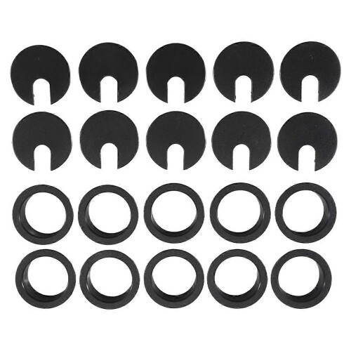 10 pcs 35mm black cable grommet cable outlet desk table wire 2