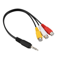 3.5mm Male Plug to 3 RCA Female o Video AV Cable
