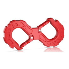 3/8 Tow Hook, Winch Hook for Off-Road Recovery, Towing Shackle 33000 Lbs, Integrated Winch Quick Sha