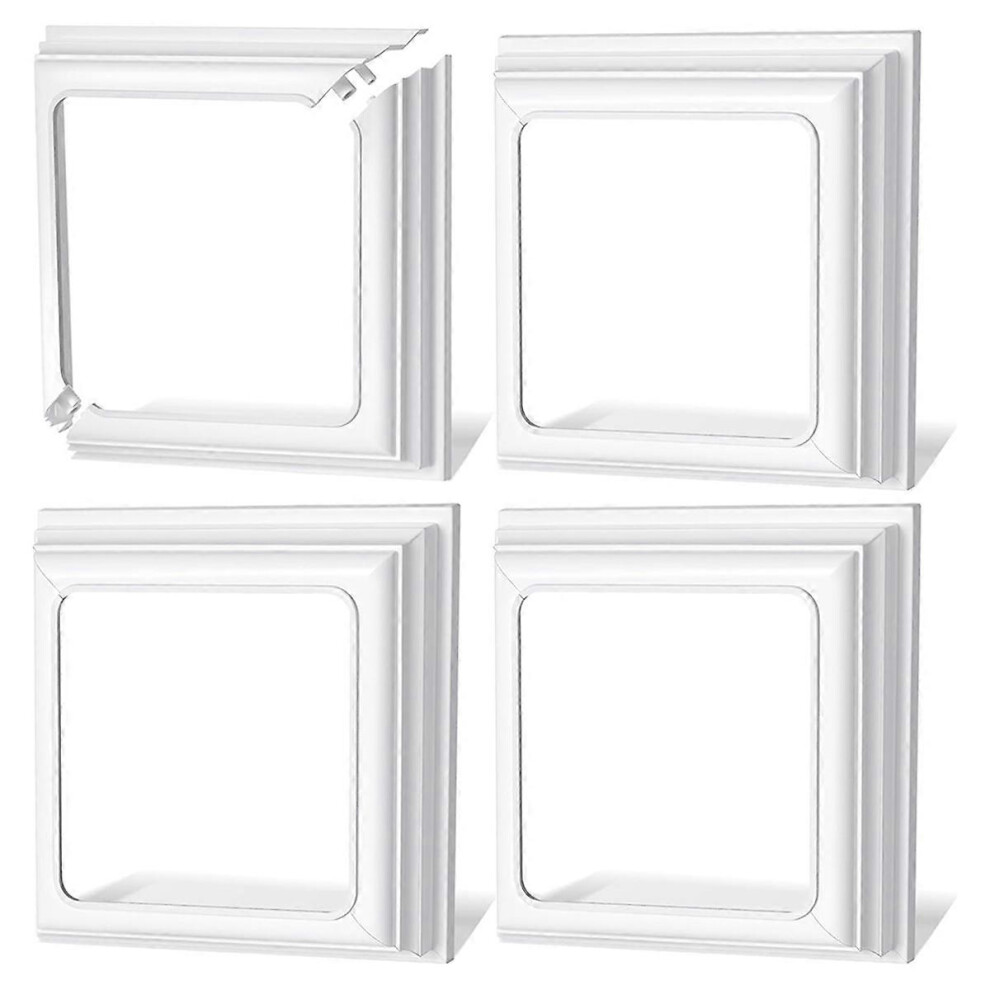 4X4inch Vinyl Post Skirt-White Post Base Cover Trim For Wood And Vinyl Posts,Deck And Porch Column,S 8840820382632