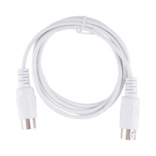 5 Pin MIDI DIN PLUG Extension Cable Male to Male 3M/9.8FT White