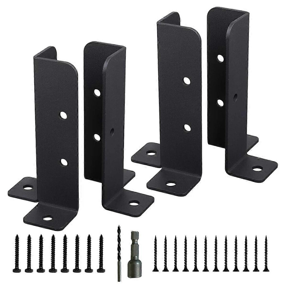 4Pcs Adjustable Deck Post Anchor Base Brackets Fence For Pergola Fence Railing Mailbox Pavilion Gard 8792868805560