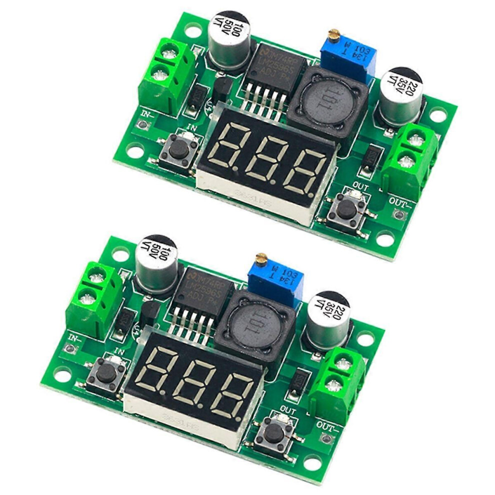 2Pcs Lm2596 Lm2596s Adjustable Dc-Dc Step-Down Power Supply Regulator Module 4.0-40V To 1.25-37V 3A 8506135598402
