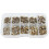 520pcs M2 M2.5 M3 Metric Female Thread Knurled Brass Threaded Insert Embedded Nuts Assortment Kit 1