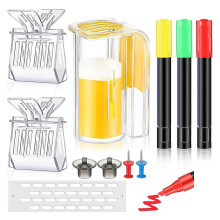 11 Pcs Queen Bee Marking Kit with Queen Bee Marking Bottles Marking Pens Plastic Queen Bee for Beeke