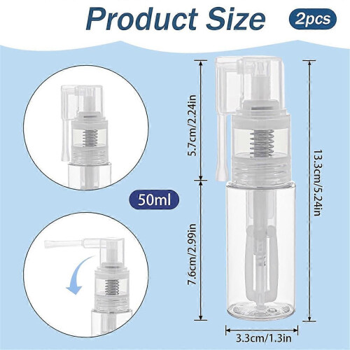 2 Pcs Glitter Duster Sprayer parent Craft Glitter Spray-Bottle Empty Multi-Purpose Empty Plasti 1