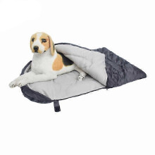 (Grey) Outdoor camping pet cat litter dog house dog sleeping bag warm dog sleeping bag
