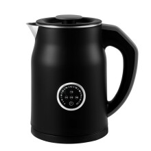 Electric Kettle 1.2L with Keep Warm, LED Display, Rapid Boil, Auto ShutOff, Travel Size Black
