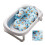 Baby Bath Cushion Pad - Adjustable Mesh Support Floating Mat, Blue Rainbow 1