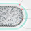 Baby Bath Cushion Pad - Adjustable Mesh Support Floating Mat, Blue Rainbow 3
