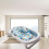 Baby Bath Cushion Pad - Adjustable Mesh Support Floating Mat, Blue Rainbow 8