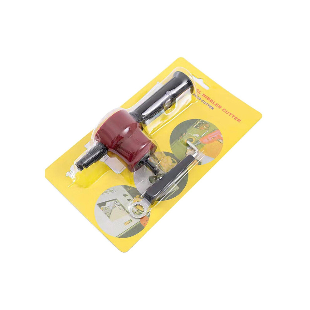 Metal Sheet Nibbler Cutter Set, Double-Head Metal Cutter With Hole Drill Attachment, Compatible With Rd2 9175034199332
