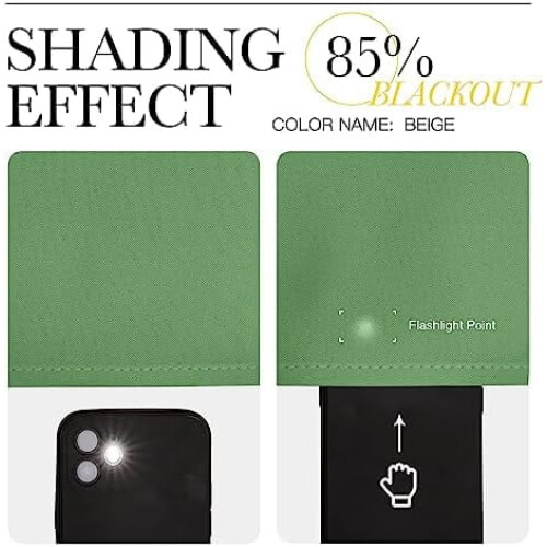 Fresh Green Blackout Curtains 42x72 in 2-Pack 2
