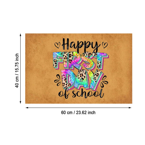 Deurmat voor de start van het schooljaar, 40 x 60 cm, polyester 2