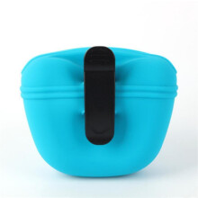 (Blue)Pet Portable Dog Training Waist Bag Food Reward Waist Bags-e
