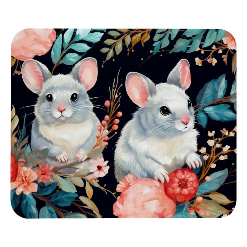 Chinchilla Mouse Pad Cloth With Rubber Base 9193271283089