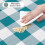Rectangle Vinyl Tablecloth with Flannel Back, 60x120 in, 4