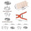 (100pcs Set)Metal Snaps Buttons With Fastener Pliers Tool Kit Five Claw Buckle Set Sewing Free-e 4