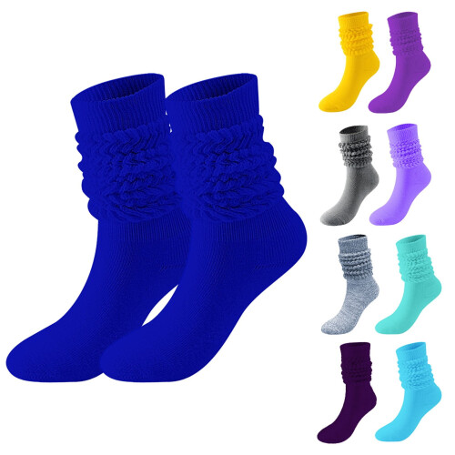 Κάλτσες Crew για γυναίκες 5 ζευγάρια Soild Color Κάλτσες Γυναικείες Κάλτσες με μπότες 2