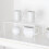 Medium Cabinet Storage Shelf Rack (8.5x13.25") – Steel Wire Organizer for Kitchen, Cupboard, Pantry – White 3