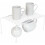 Medium Cabinet Storage Shelf Rack (8.5x13.25") – Steel Wire Organizer for Kitchen, Cupboard, Pantry – White 1