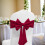 Elastic Bow Chair Back Decoration 40x15cm Wine 4