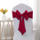 Elastic Bow Chair Back Decoration 40x15cm Wine 2