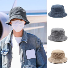 Pălărie vintage din denim - Pălărie casual pentru pescuit în aer liber, drumeții, cu protecție solară anti-UV