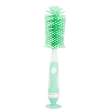 (yellow) Baby Bottle Brush 360 Degrees Rotating Silicone Bottle Brush Cup Brush Bottle Cleaning Brush Set-e