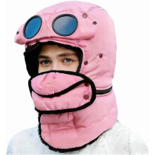 Winter-Thermomütze mit Brille, 4-in-1-Windschutzmaske