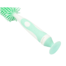 (blue) Baby Bottle Brush 360 Degrees Rotating Silicone Bottle Brush Cup Brush Bottle Cleaning Brush Set-e