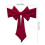Elastic Bow Chair Back Decoration 40x15cm Wine 3