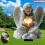 Angel Garden Stake 2D Waterproof 6.7x11.5in 3