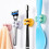 (6PCS,Six Colors Mixed)Toothbrush Wall Door Silicone Hook Home Multifunctional Self Adhesive Hook Plug Cable Razor Holder-e 1