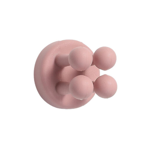 (1PC, Pink) Toothbrush Wall Door Silicone Hook Home Multifunctional Self Adhesive Hook Plug Cable Razor Holder-e