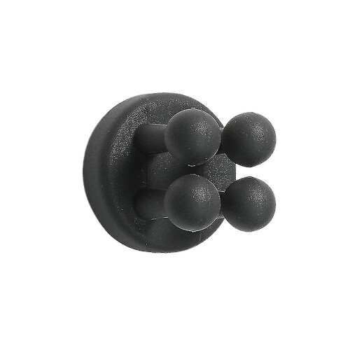 (3PCS,Dark Gray)Toothbrush Wall Door Silicone Hook Home Multifunctional Self Adhesive Hook Plug Cable Razor Holder-e