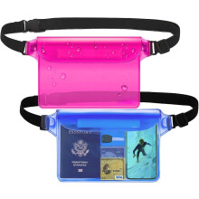 Waterproof Pouch with Waist Strap (2 Pack) – Compatible with iPhone & Android | Beach, Swimming, Snorkeling, Kayaking