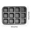 Non-Stick Pan Clearance, 12 Cup Square Baking Pan Non Stick Baking Pan Bread Plaid Cake Baking Tools 3