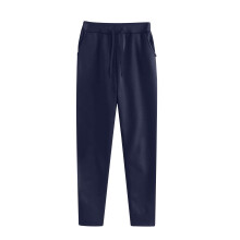 Calça de ioga feminina essencial para atividades físicas, com cós elástico - modelo reto com bolsos, ideal para corrida, academia e uso casual