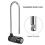 Digital Cabinet Lock Combination Lock Padlock 15X6.5cm Black 8