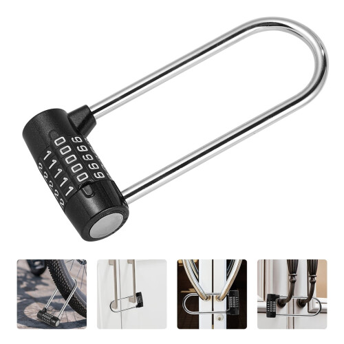 Digital Cabinet Lock Combination Lock Padlock 15X6.5cm Black 2