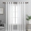 Varão de cortina de bronze resistente, ajustável de 28 a 48 polegadas (71 a 122 cm). 3