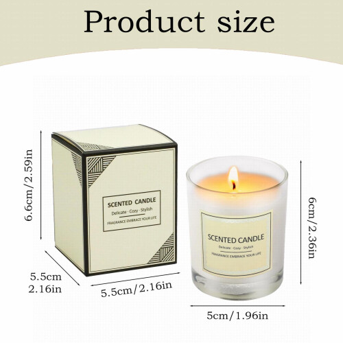 Κεριά σόγιας με φυτίλι ξύλου και ευκαλύπτου, πορτοκαλί, 8oz, καύση 45 ωρών | 2