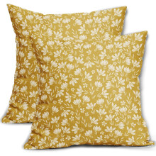 Vintage-Kissenbezüge mit Blumenmuster, 45 x 45 cm, 2er-Set