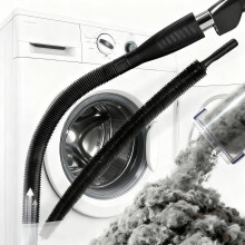 Κιτ καθαρισμού αεραγωγών στεγνωτηρίου με λάστιχο 2,5 μέτρων και βούρτσα