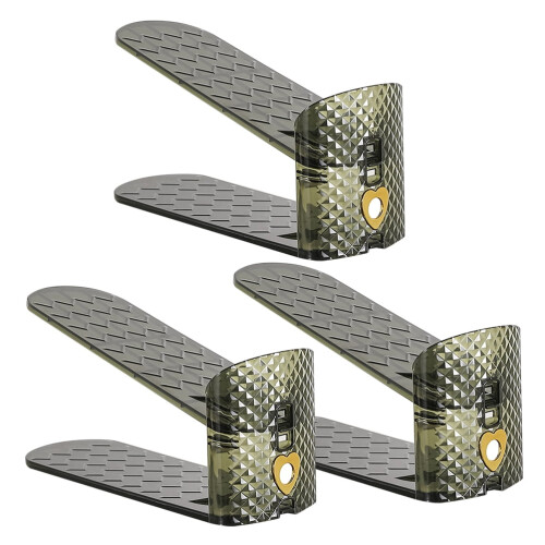 Verstelbaar schoenenrek (2 stuks) Groen plastic