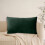 Housse de coussin rectangulaire en velours vert 45 x 45 cm 6